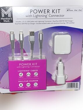 Member's Mark Pink Power Kit with Lightning Connector